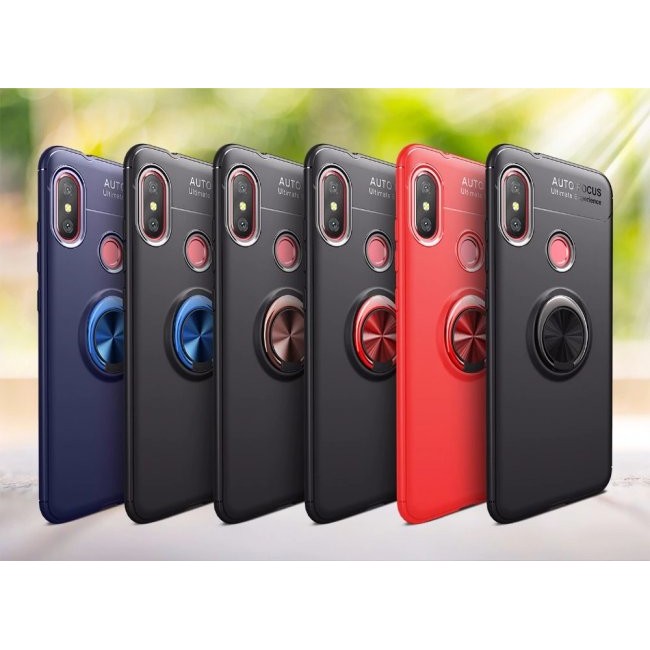 Калъф за мобилен телефон Xiaomi Redmi S2  с пръстен и вградена плоча за магнитна стойка 360°