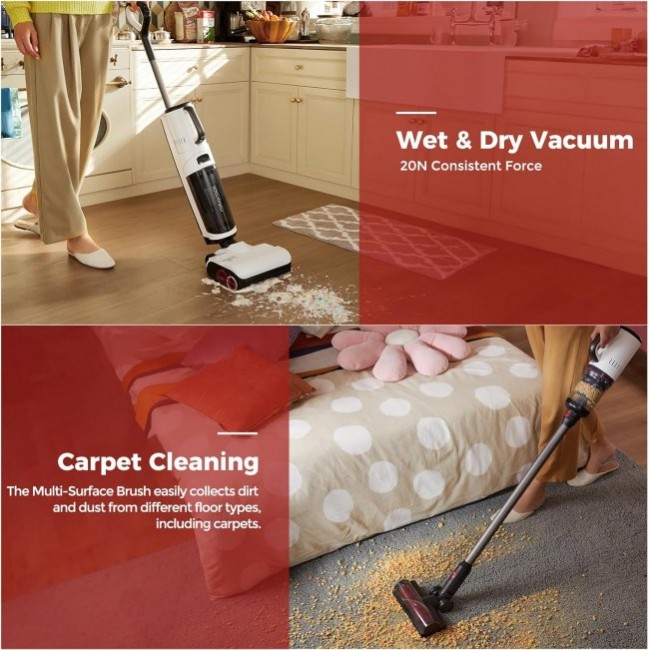 Вертикална прахосмукачка Xiaomi Roborock Dyad Pro Combo 5-in-1 Cordless Vacuum Cleaner