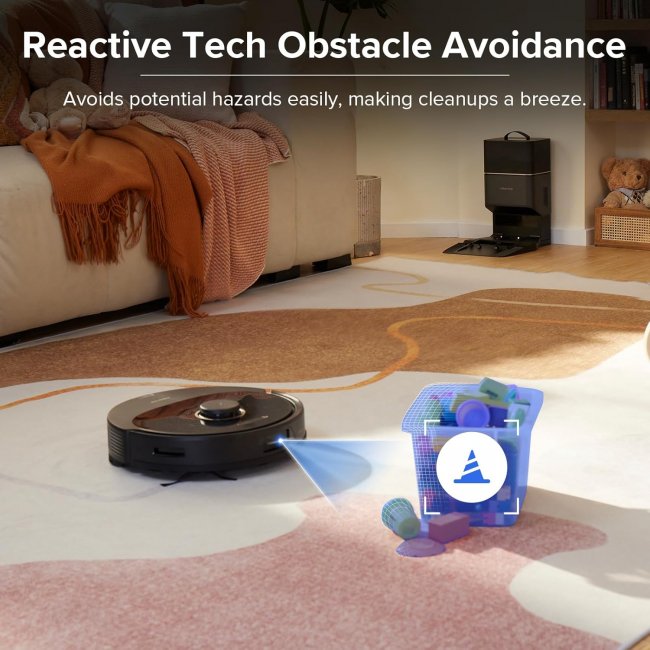 Прахосмукачка робот Xiaomi Roborock Q8 Max + Plus - BLACK