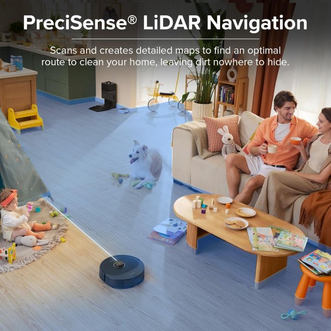 Прахосмукачка робот Xiaomi Roborock Q8 Max + Plus - BLACK