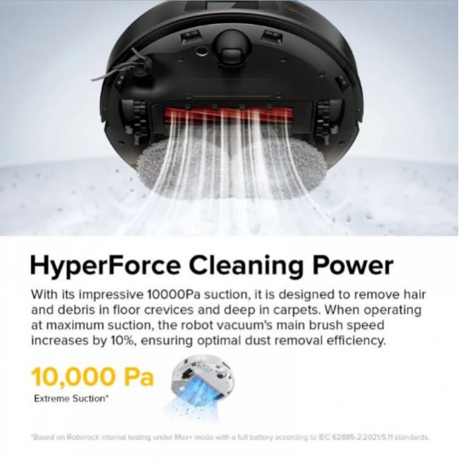 Прахосмукачка робот Roborock QR 798 Robot Vacuum Cleaner - ЧЕРНА -- BLACK