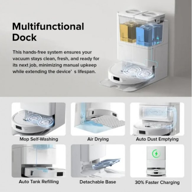 Прахосмукачка робот Roborock QR 798 Robot Vacuum Cleaner - БЯЛА -- WHITE