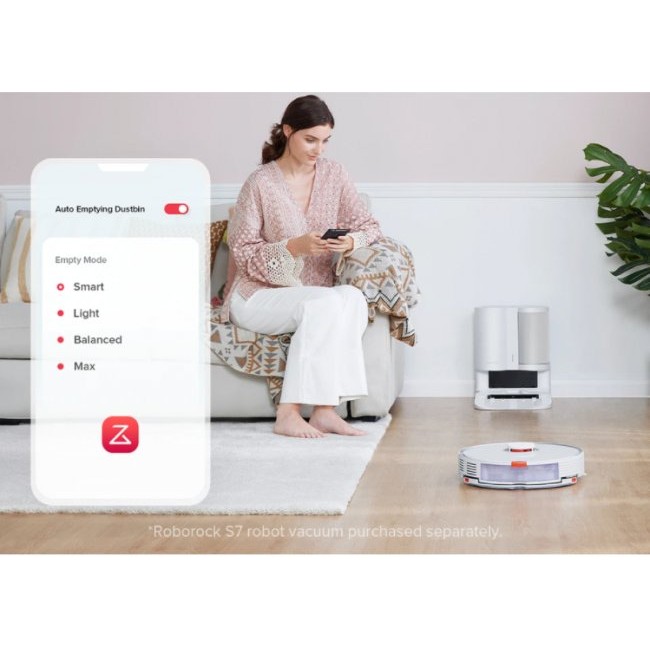 Прахосмукачка робот Roborock  S7/ S7 MaxV Auto - Empty Dock автоматичен контейнер за боклук - ЧЕРЕН -- BLACK