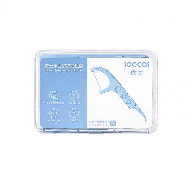 Конец за зъби Xiaomi Soocas Dental floss stick D1 - 1 кутия 50бр.
