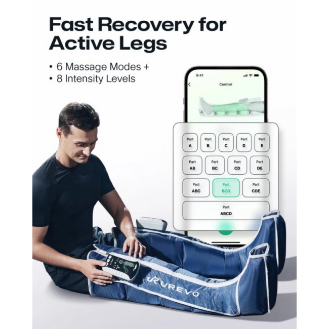 Масажор UREVO Care Wireless Recovery Massager - ТЪМНОСИН