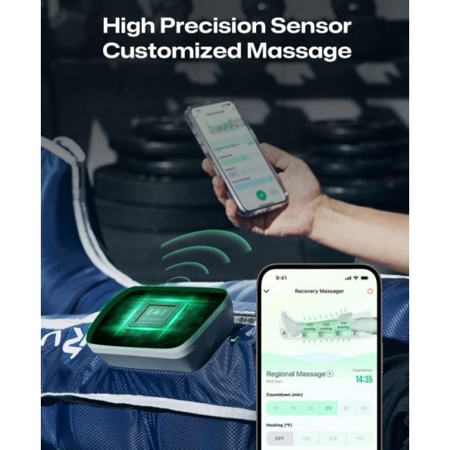 Масажор UREVO Care Wireless Recovery Massager - ТЪМНОСИН