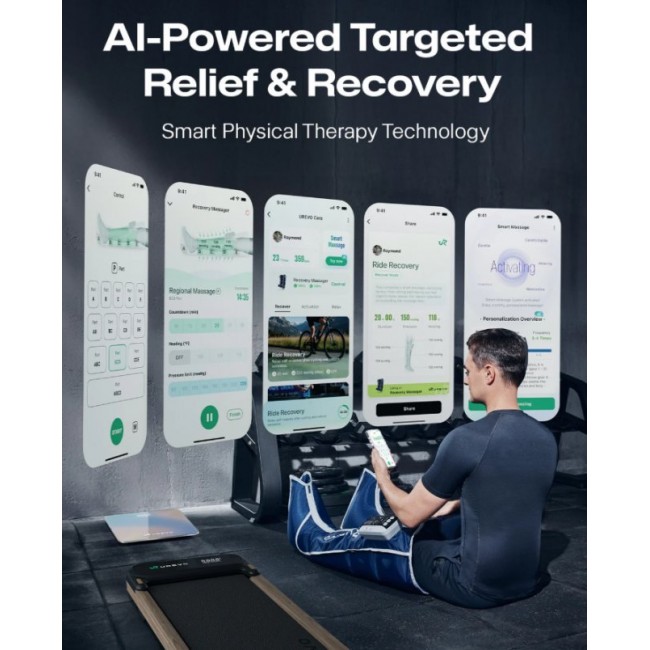 Масажор UREVO Care Wireless Recovery Massager - ТЪМНОСИН
