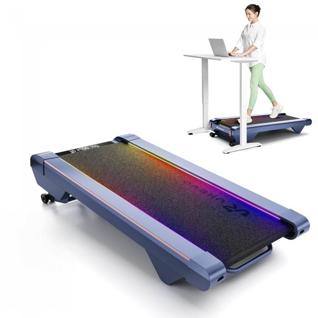 Бягаща фитнес пътека UREVO CyberPad for Office - СИН -- BLUE