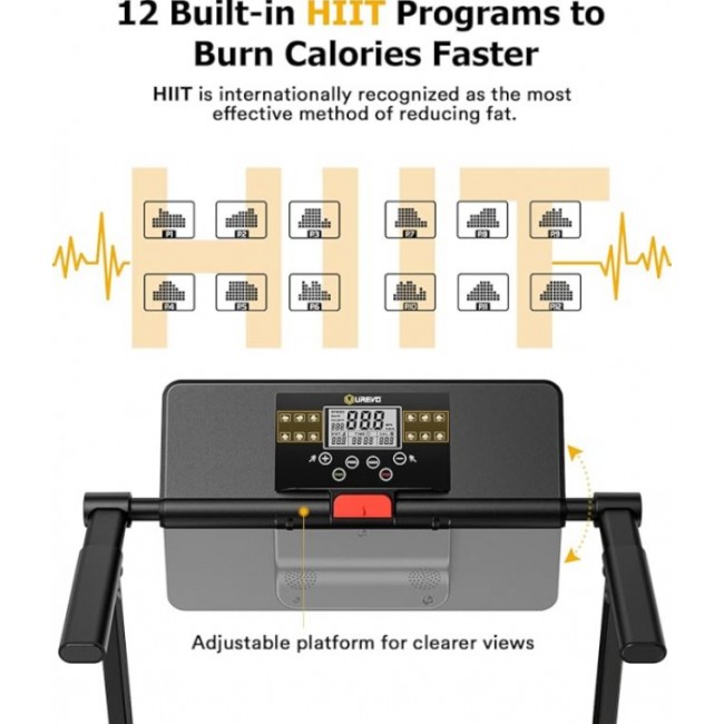 Бягаща фитнес пътека UREVO Folding Mini Treadmill