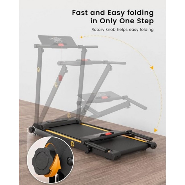 Бягаща фитнес пътека UREVO Folding Mini Treadmill