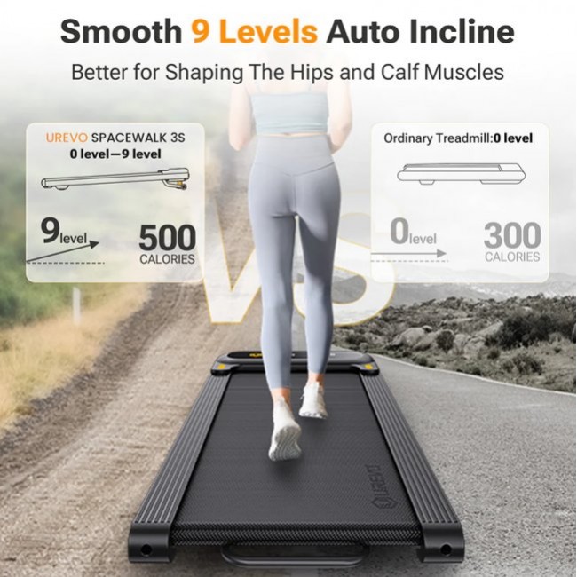 Бягаща фитнес пътека UREVO Spacewalk 3S AUTO Treadmill