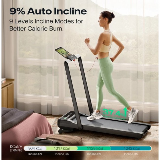 Бягаща фитнес пътека UREVO Strol 2S Pro Smart Treadmill 2-in-1