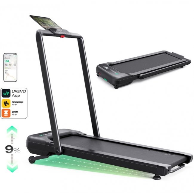 Бягаща фитнес пътека UREVO Strol 2S Pro Smart Treadmill 2-in-1