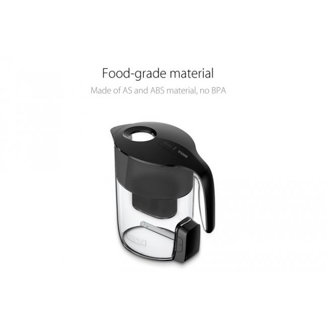 Xiaomi VIOMI MH1Z-A 3.5L Black Glass Cordless Electric Filter Kettle  - кана