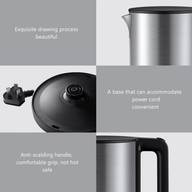 Електрическа кана Xiaomi Viomi V-MK151B Electric Kettle 1,5L 1800W - INOX