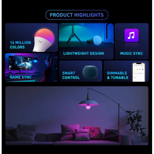 Xiaomi Yeelight Smart LED Bulb W4 Lite Multicolor