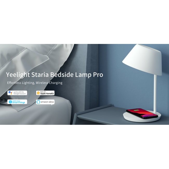 Настолна лампа Xiaomi Xiaomi Yeelight Staria Bedside Lamp Pro + Wireless Charging - Нощна лампа