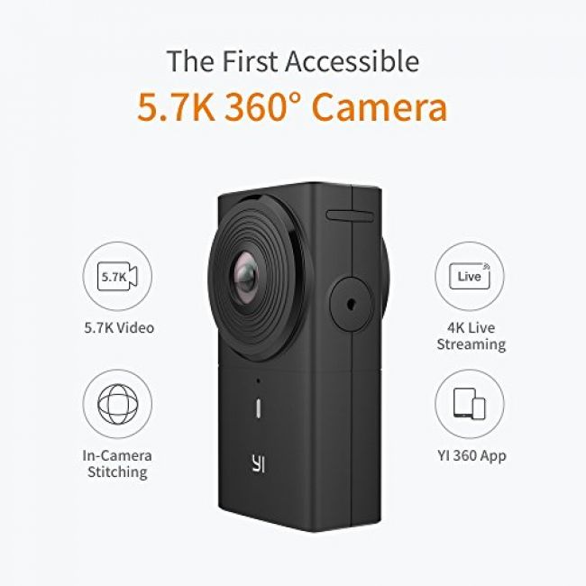 Камера за Екстремни Спортове Xiaomi YI 360 VR CAMERA